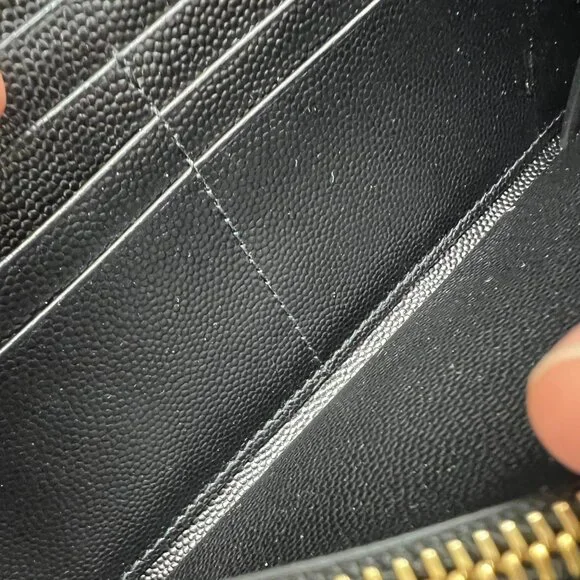 100% AUTHENTIC SAINT LAURENT PARIS ZIPPY WALLET - Picture 14 of 15